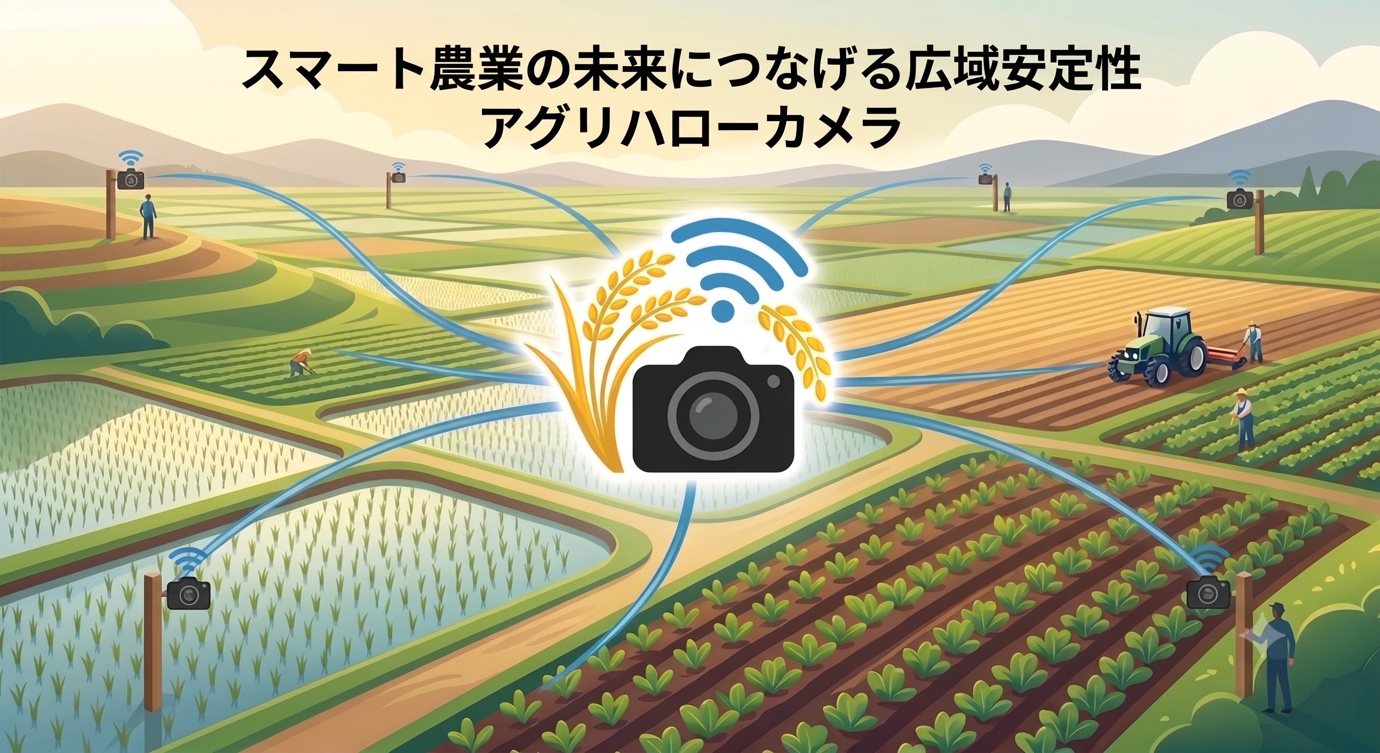 スマート農業の未来につなげる広域安定性 アグリハローカメラ